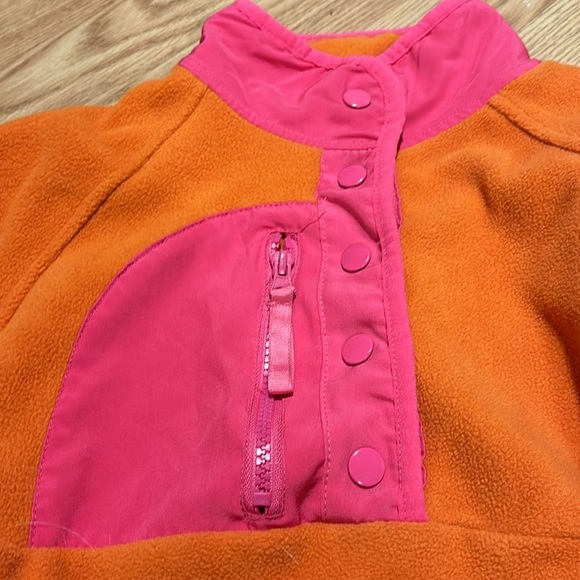 🔴 Hippie Rose Pullover- button down with small zipper- pink and orange- small - Picture 2 of 6